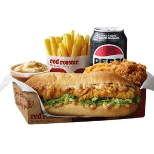 Red Rooster Chilli Aioli Rippa Roll Box